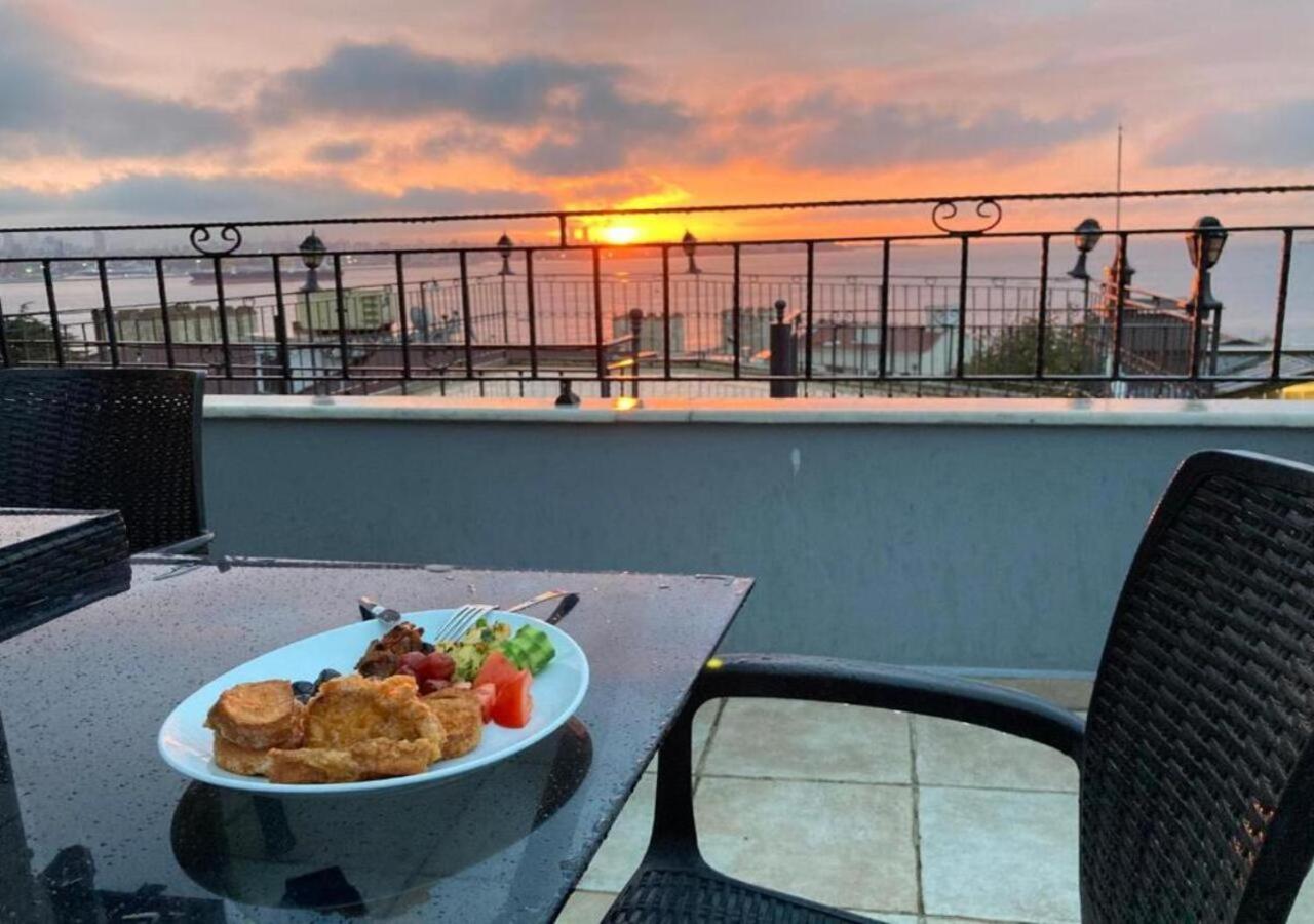 Open buffet breakfast on the terrace